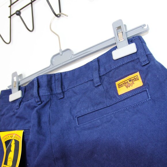 BNWT SS25 SERVICE WORKS DRILL PART TIMER SHORTS S & M & L - Picture 5 of 15
